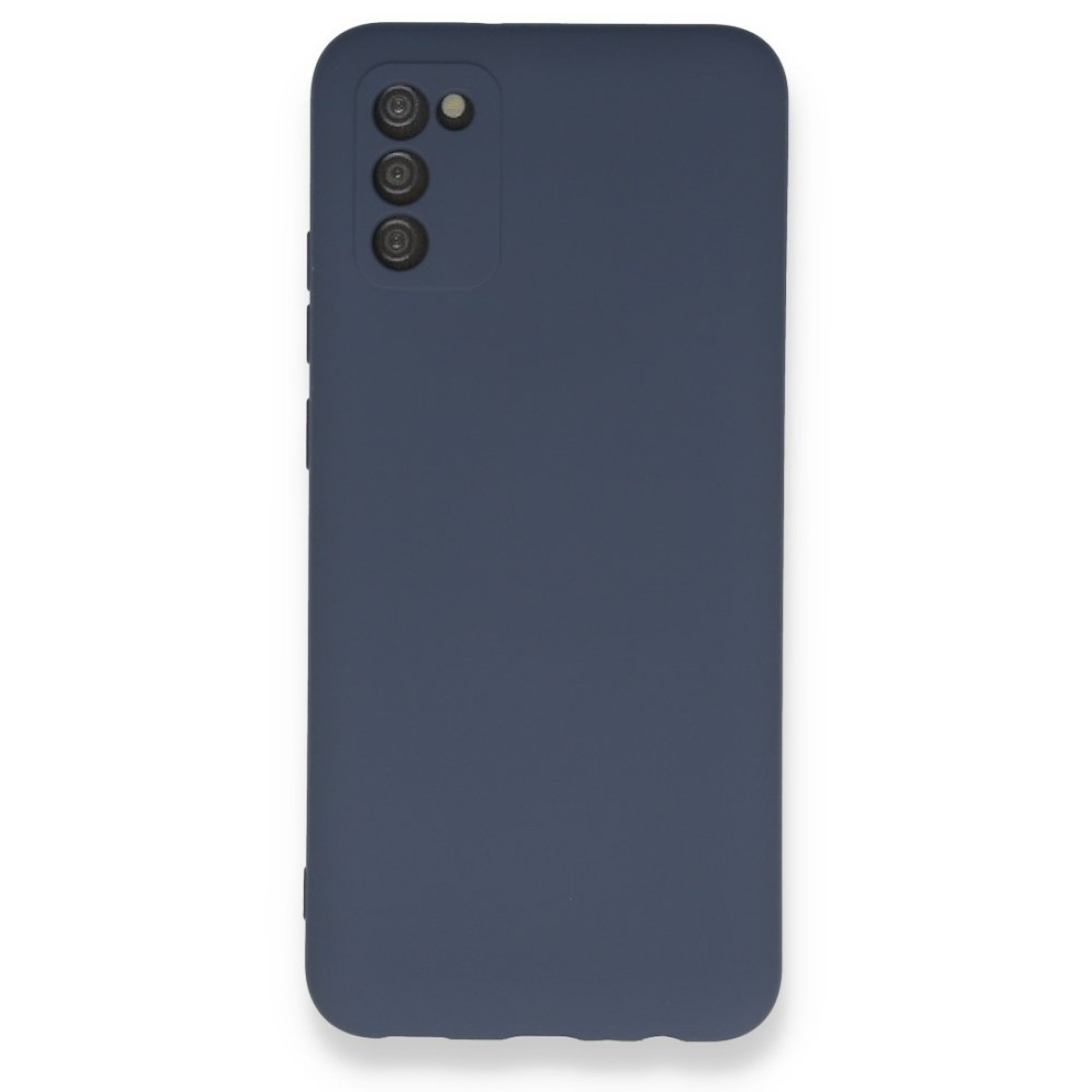  Samsung Galaxy A03S Kılıf Nano içi Kadife Silikon - Gri