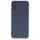  Samsung Galaxy A03S Kılıf Nano içi Kadife Silikon - Gri