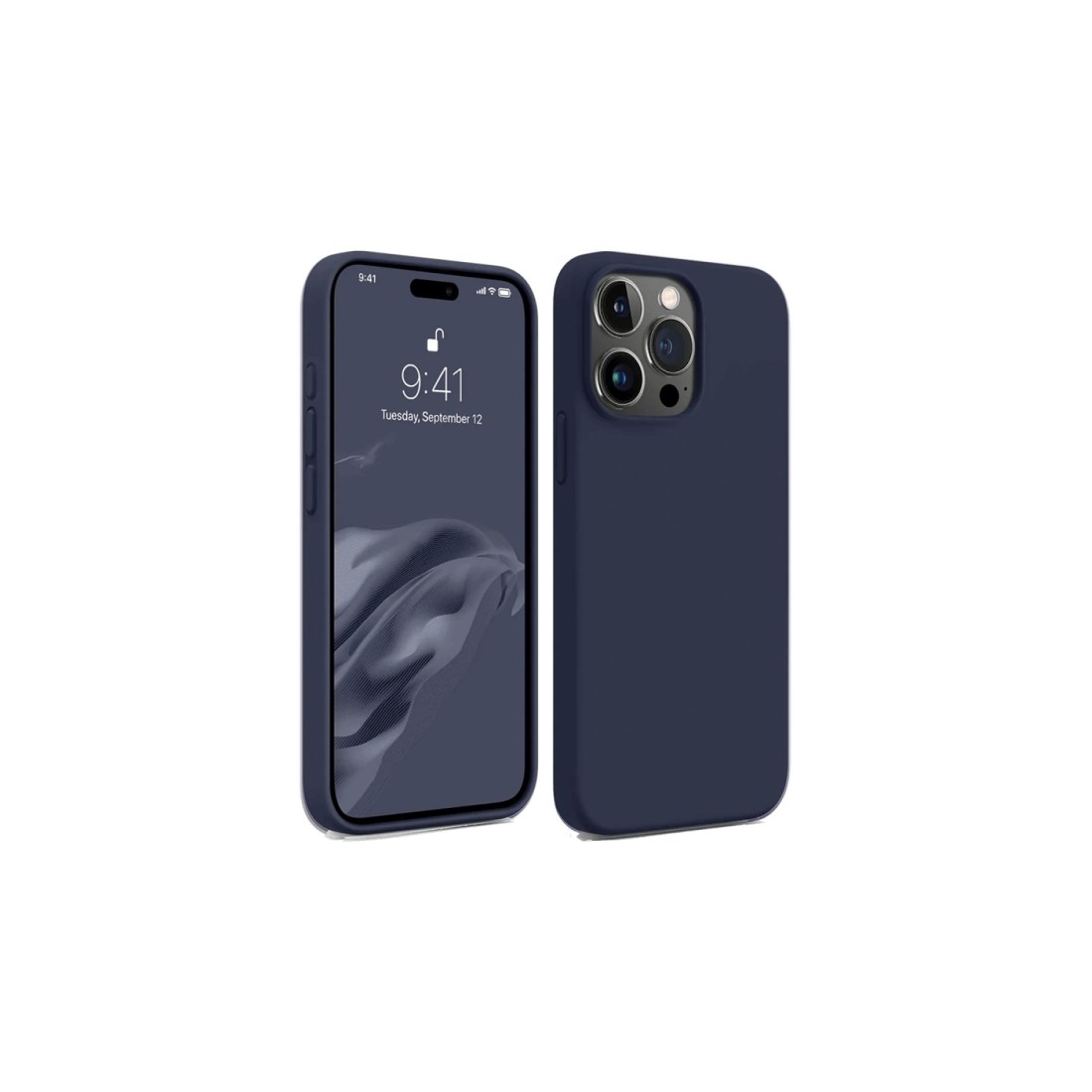  iPhone 15 Pro Max Kılıf First Silikon - Lacivert
