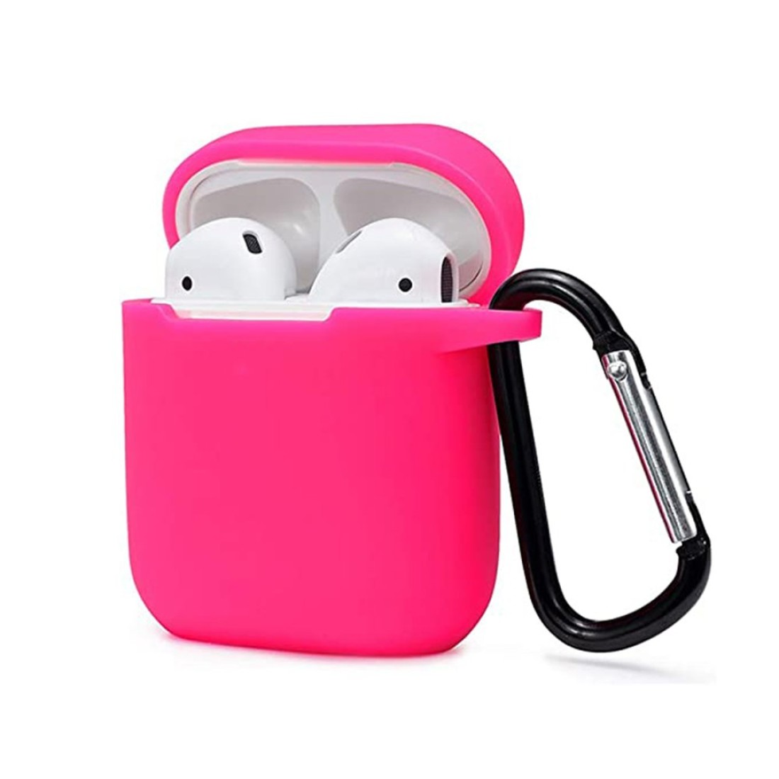  Airpods (1.nesil) Sert Silikon Kılıf - Pembe