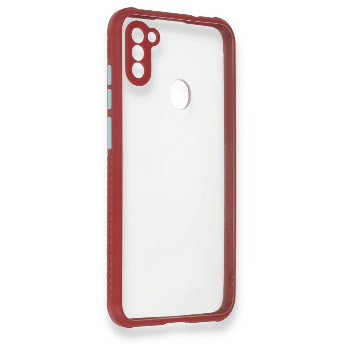  Samsung Galaxy M11 Kılıf Miami Şeffaf Silikon - Fuşya