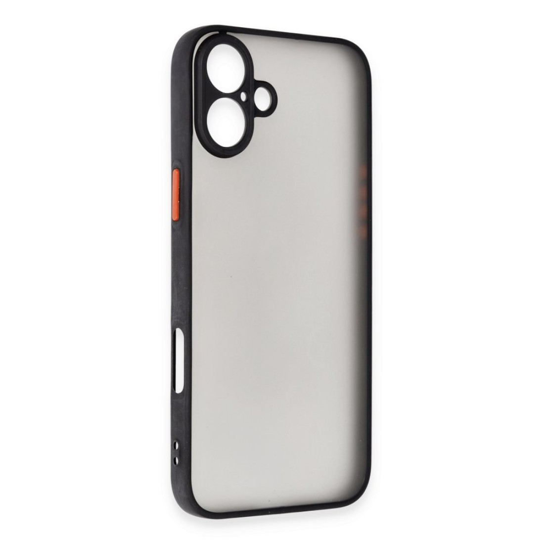  iPhone 16 Plus Kılıf Montreal Silikon Kapak - Siyah