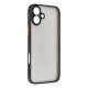  iPhone 16 Plus Kılıf Montreal Silikon Kapak - Siyah
