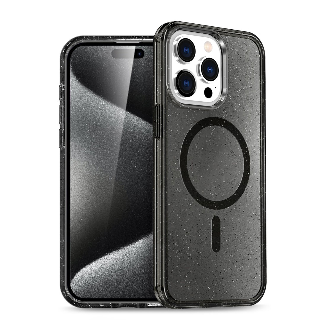 iPhone 16 Pro Kılıf Glow Magsafe Kapak - Siyah iPhone 16 Pro Kılıf Glow Magsafe Kapak - Siyah