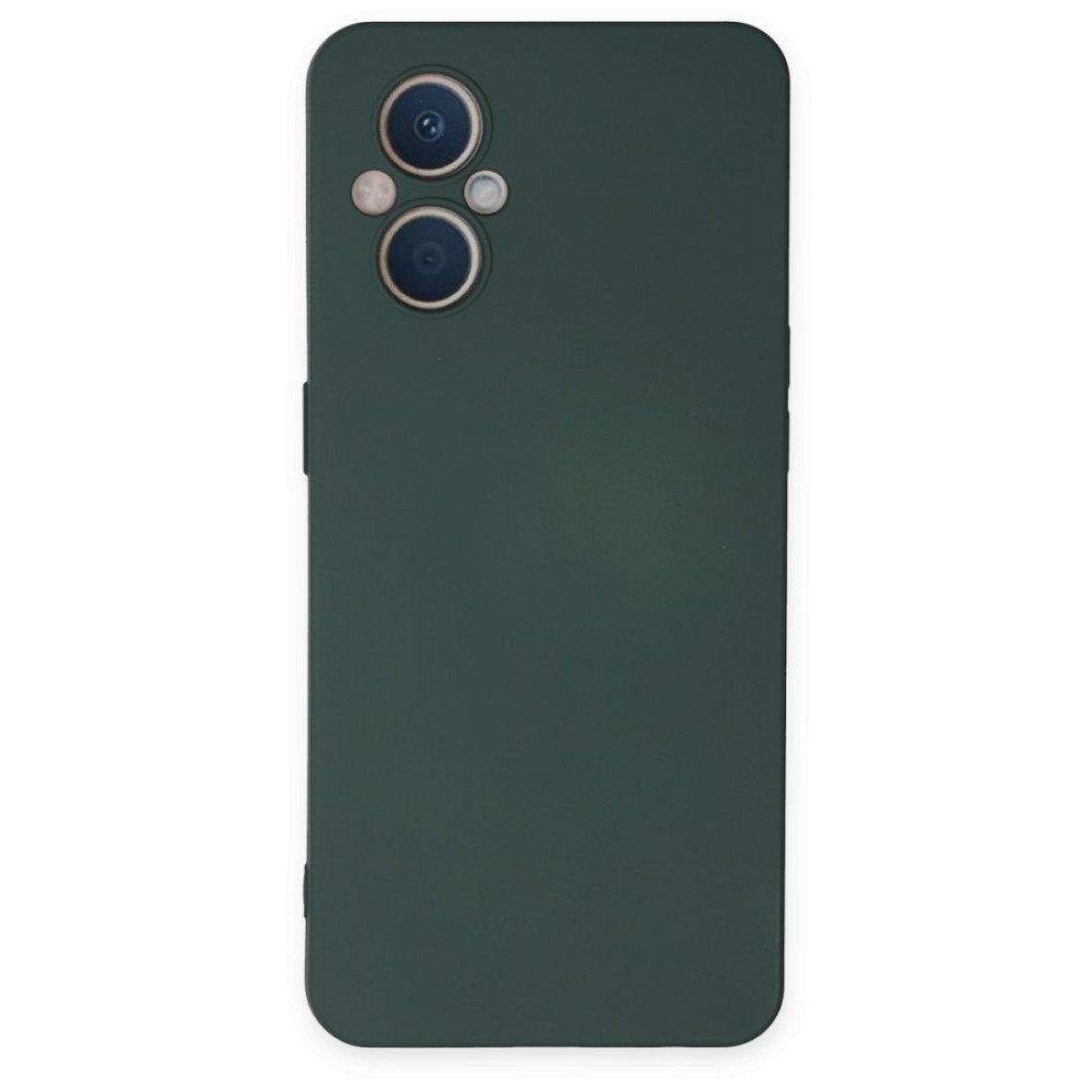  Oppo Reno 8 Lite Kılıf Nano içi Kadife Silikon - Koyu Yeşil