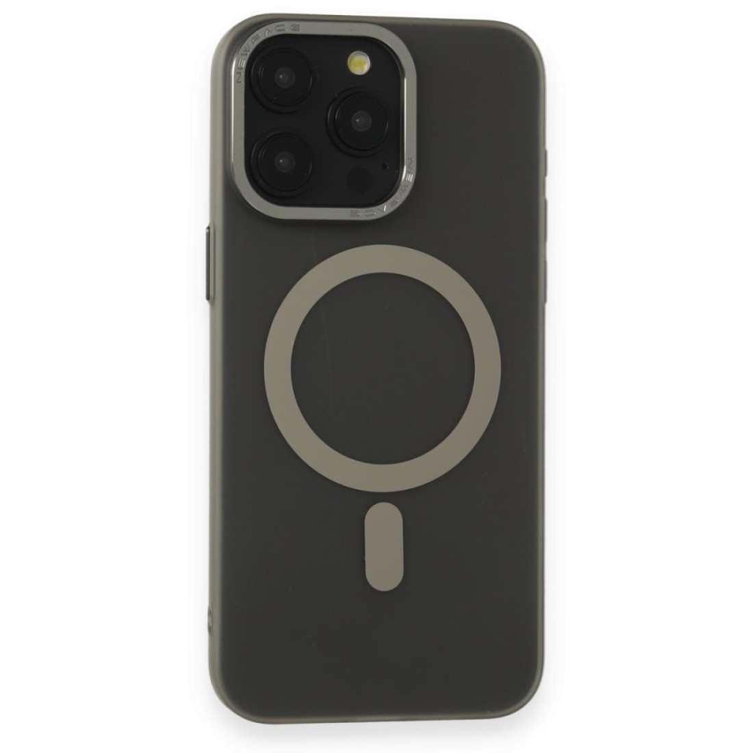  iPhone 15 Pro Max Kılıf Lodos Magneticsafe Mat Kapak - Titan Gri