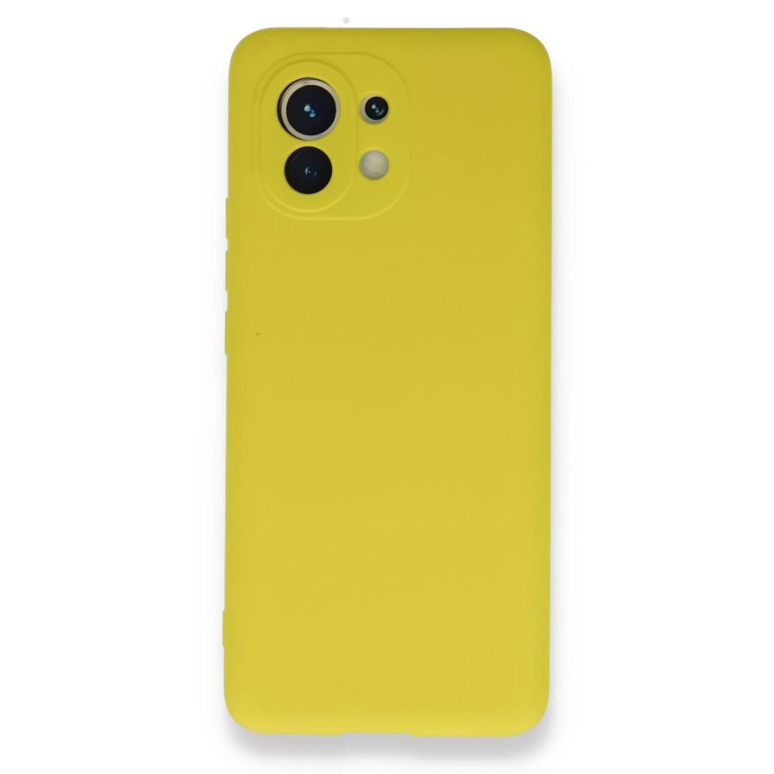  Xiaomi Mi 11 Kılıf Nano içi Kadife Silikon - Sarı