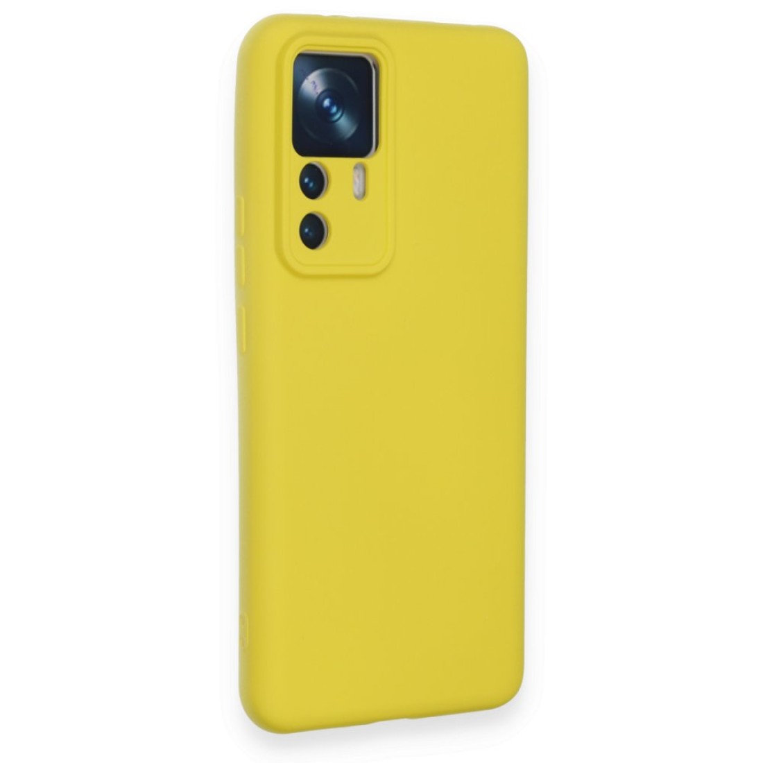 Xiaomi Mi 12T Pro Kılıf Nano içi Kadife Silikon - Sarı Xiaomi Mi 12T Pro Kılıf Nano içi Kadife Silikon - Sarı