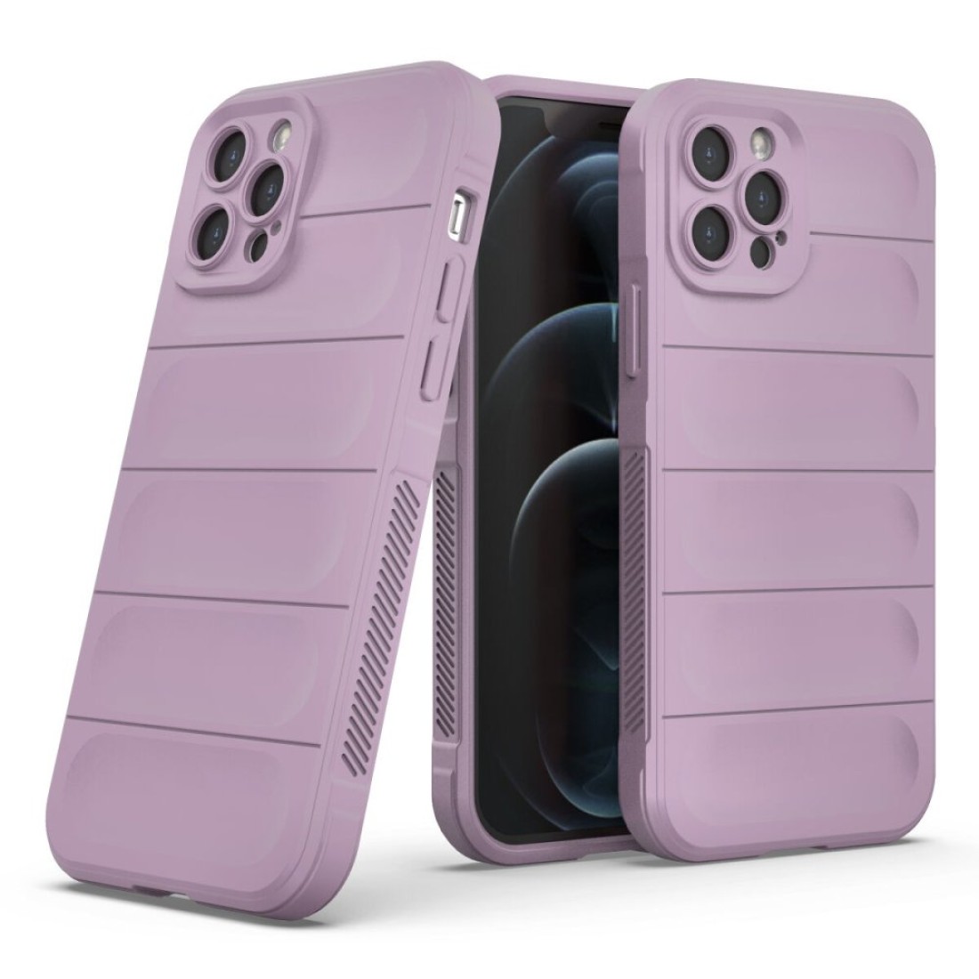 iPhone 12 Pro Kılıf Optimum Silikon - Mor iPhone 12 Pro Kılıf Optimum Silikon - Mor