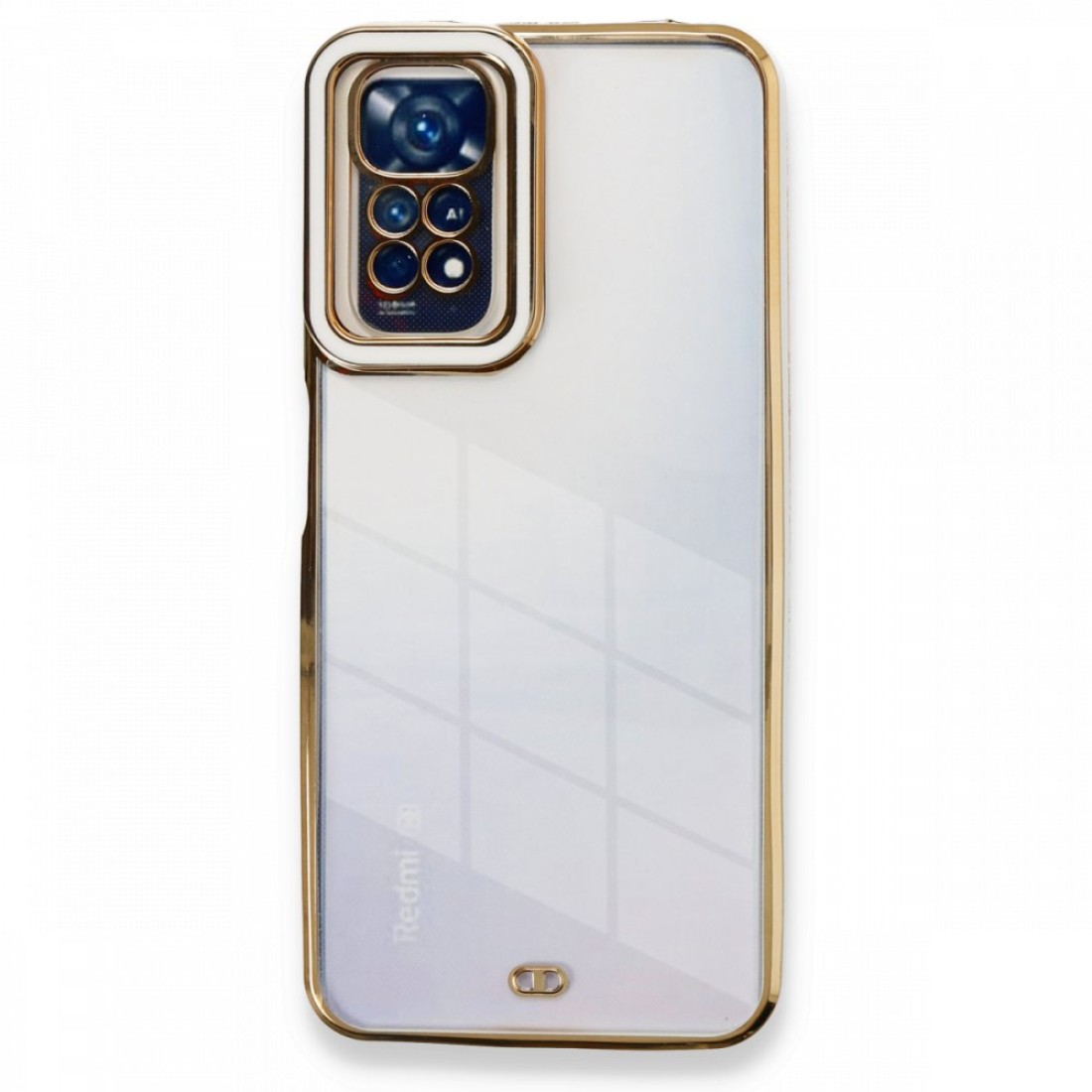  Xiaomi Redmi Note 11 Kılıf Liva Lens Silikon - Beyaz