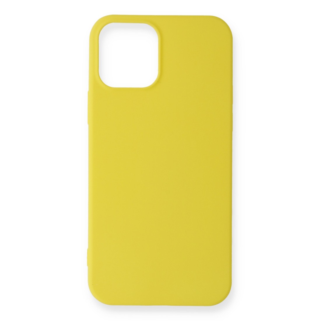  iPhone 12 Pro Kılıf First Silikon - Sarı