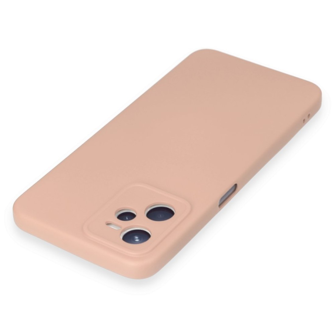  Realme C35 Kılıf Nano içi Kadife Silikon - Pudra