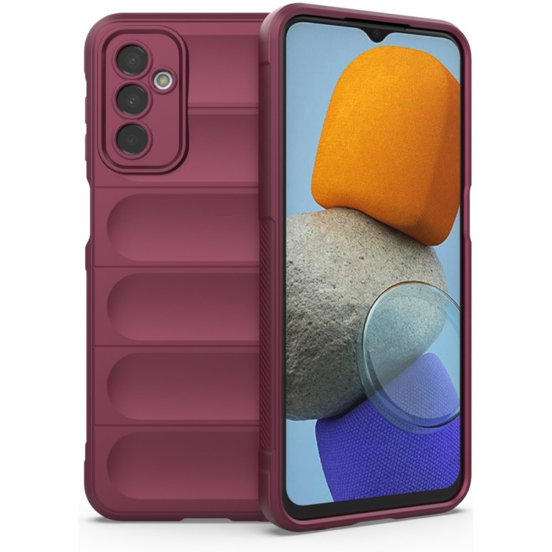  Samsung Galaxy M23 Kılıf Optimum Silikon - Bordo