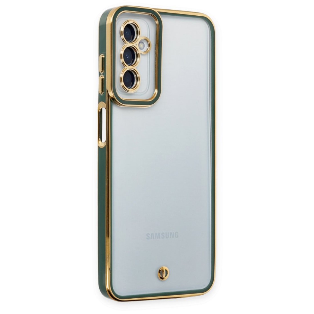  Samsung Galaxy M23 Kılıf Liva Lens Silikon - Yeşil