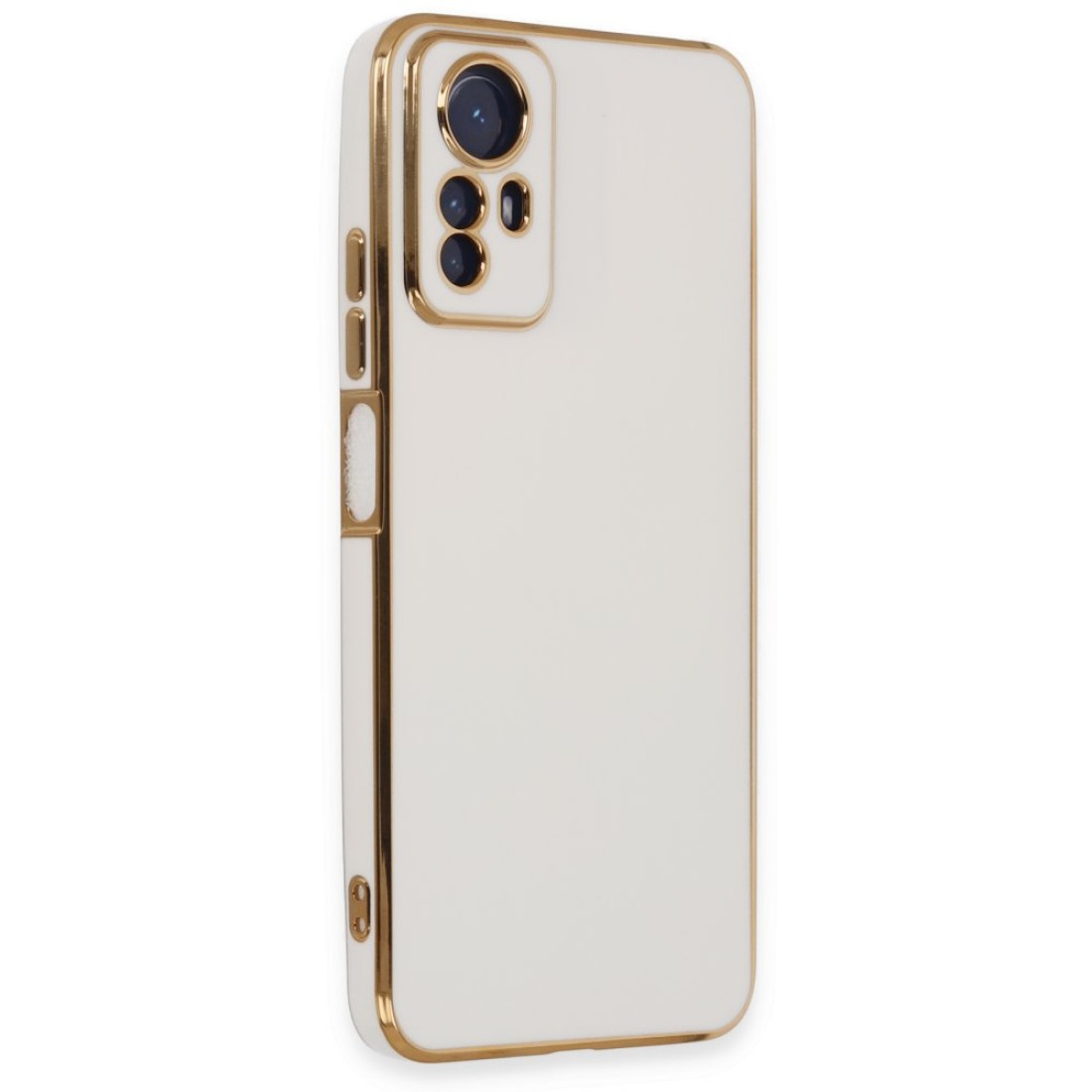  Xiaomi Redmi Note 12S Kılıf Volet Silikon - Beyaz