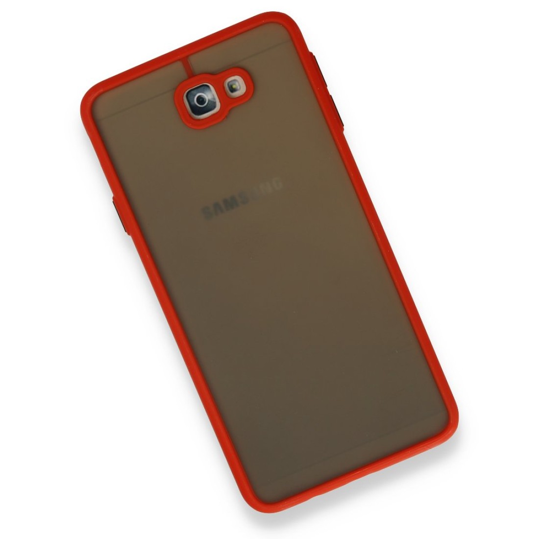  Samsung Galaxy J7 Prime Kılıf Montreal Silikon Kapak - Kırmızı