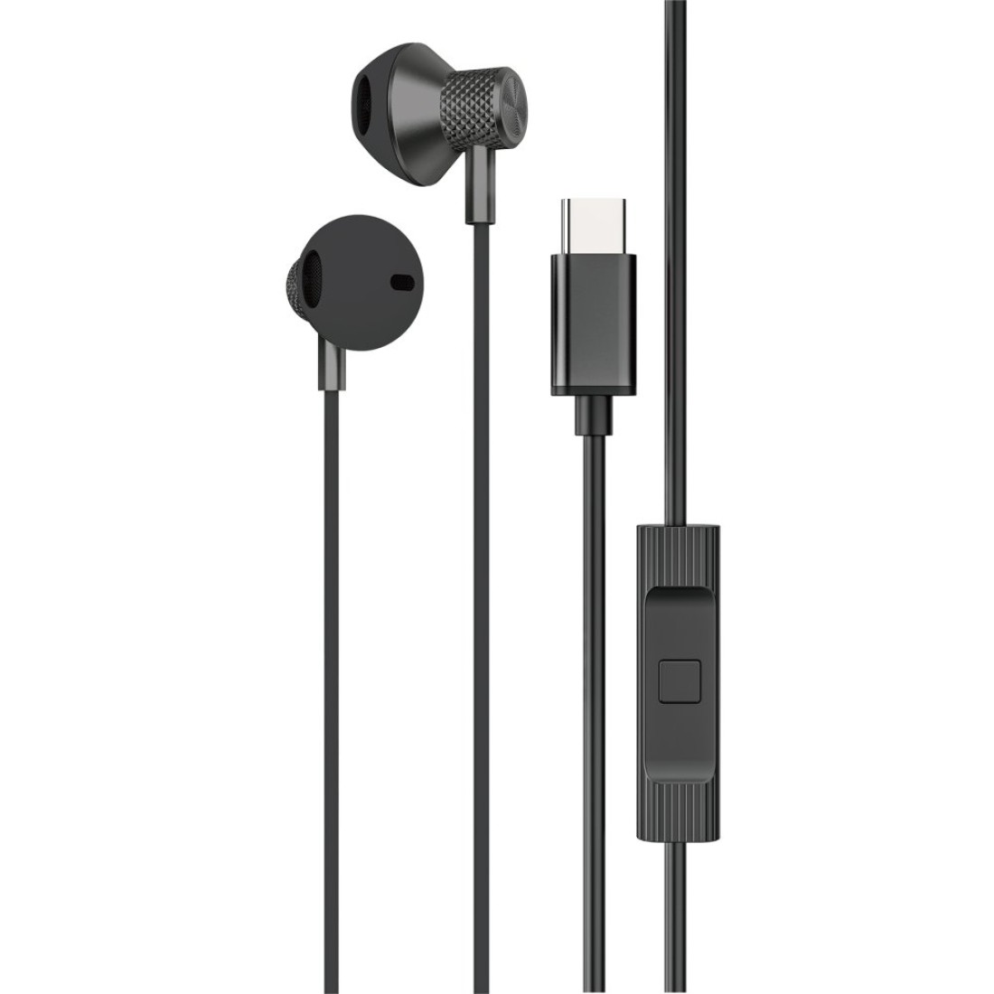  LS-730 1.2M iPhone 15 Serisi ile Uyumlu Type-C Kablolu Kulaklık - Siyah