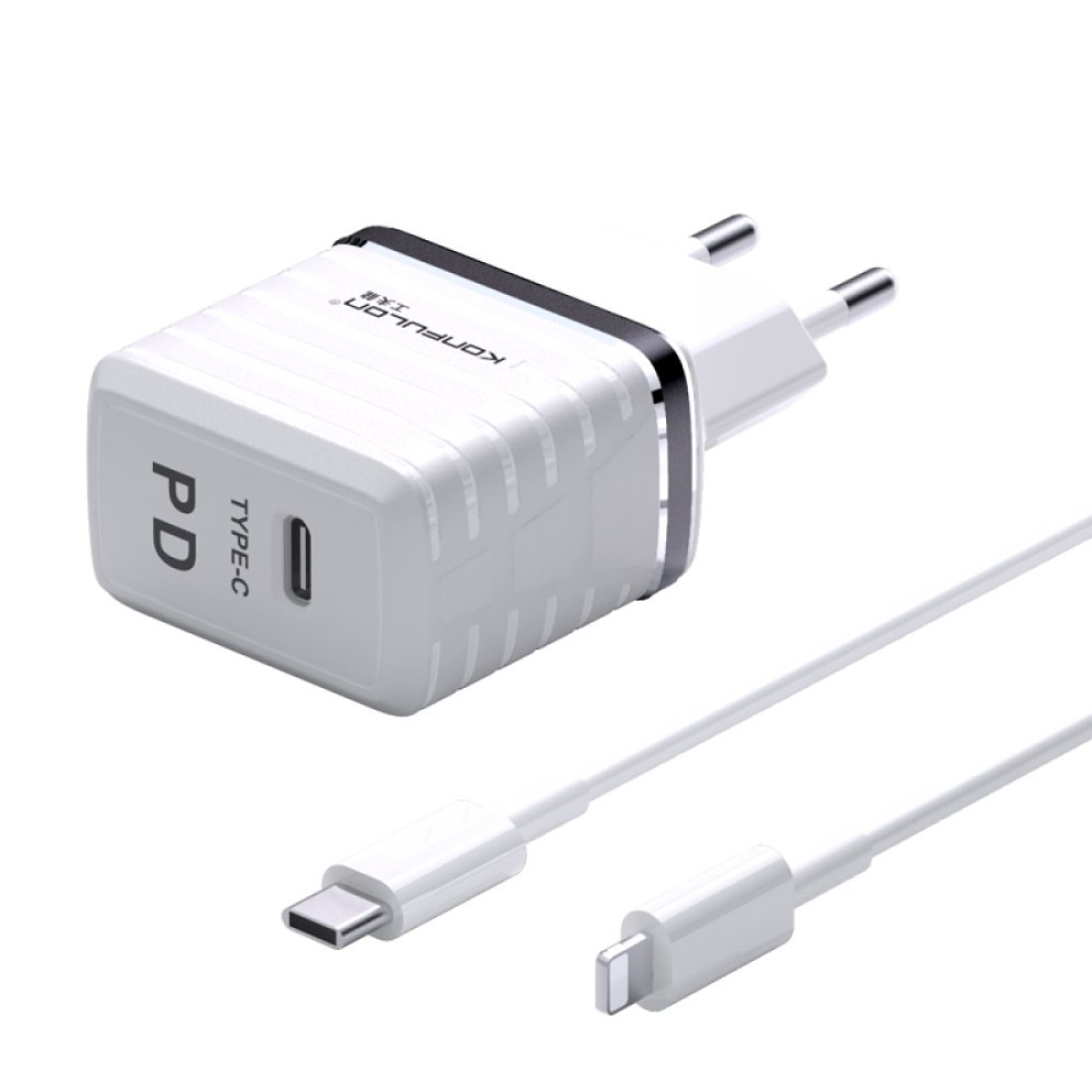 Konfulon C32D 20W PD Şarj Cihazı + DC13 1M 20W Type-C to Lightning Kablolu Şarj Cihazı iphone Uyumlu