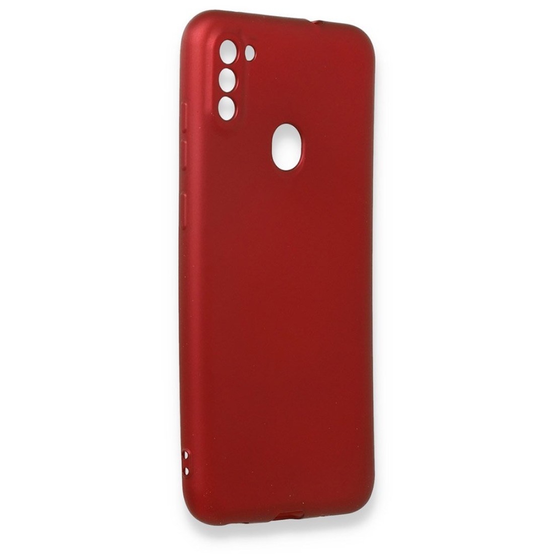 Samsung Galaxy M11 Kılıf First Silikon - Bordo Samsung Galaxy M11 Kılıf First Silikon - Bordo