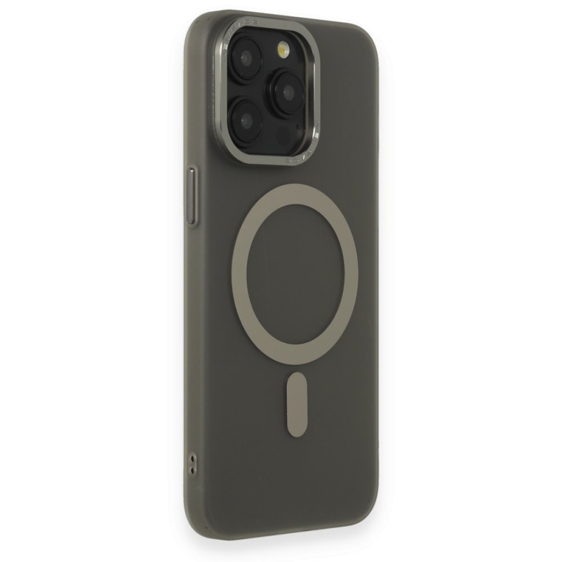  iPhone 15 Pro Max Kılıf Lodos Magneticsafe Mat Kapak - Titan Gri