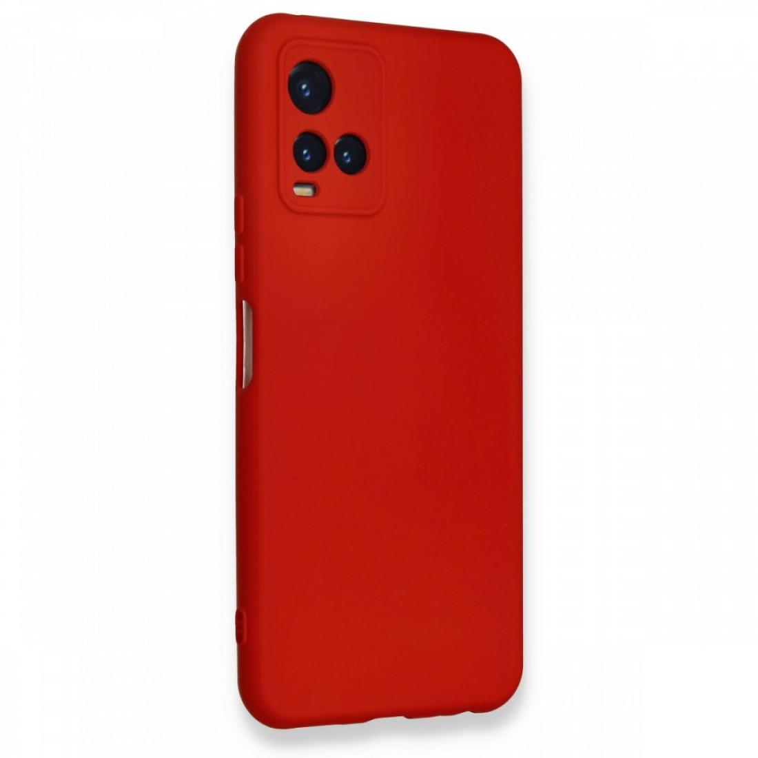 Vivo Y21S Kılıf Nano içi Kadife Silikon - Kırmızı