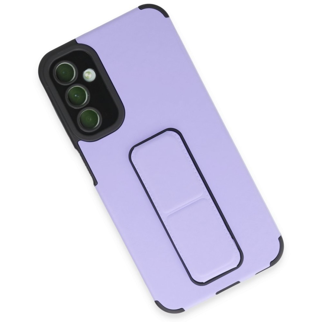  Samsung Galaxy A24 4G Kılıf Mega Standlı Silikon - Lila