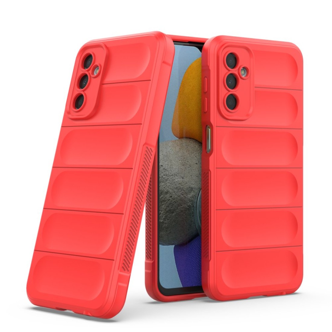  Samsung Galaxy M23 Kılıf Optimum Silikon - Kırmızı