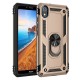 Xiaomi Redmi 7A Kılıf Sofya Yüzüklü Silikon Kapak - Gold