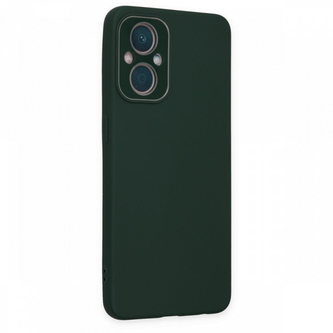  Oppo Reno 7 Lite Kılıf Lansman Glass Kapak - Koyu Yeşil