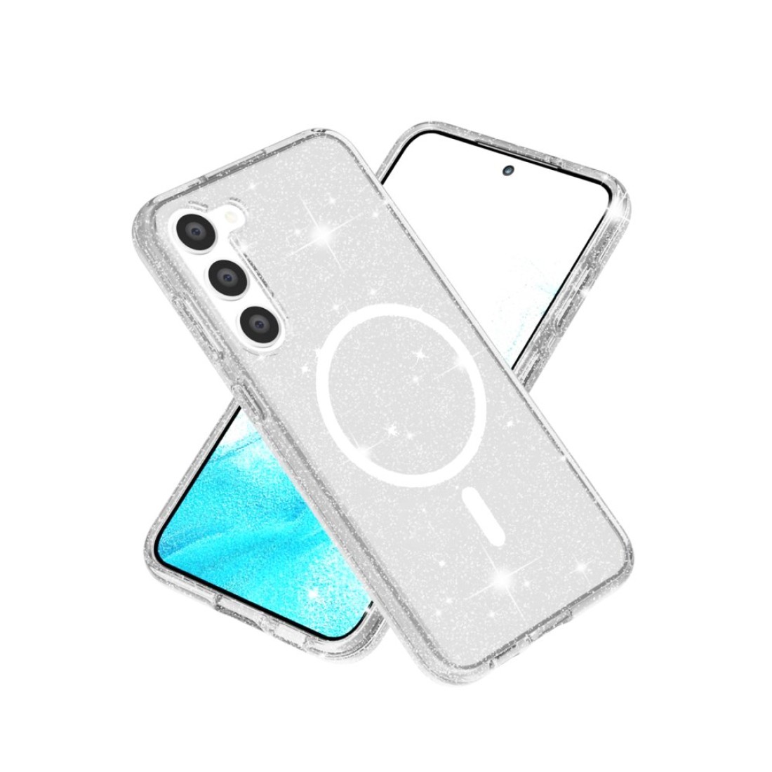  Samsung Galaxy S23 Kılıf Glow Magsafe Kapak - Şeffaf