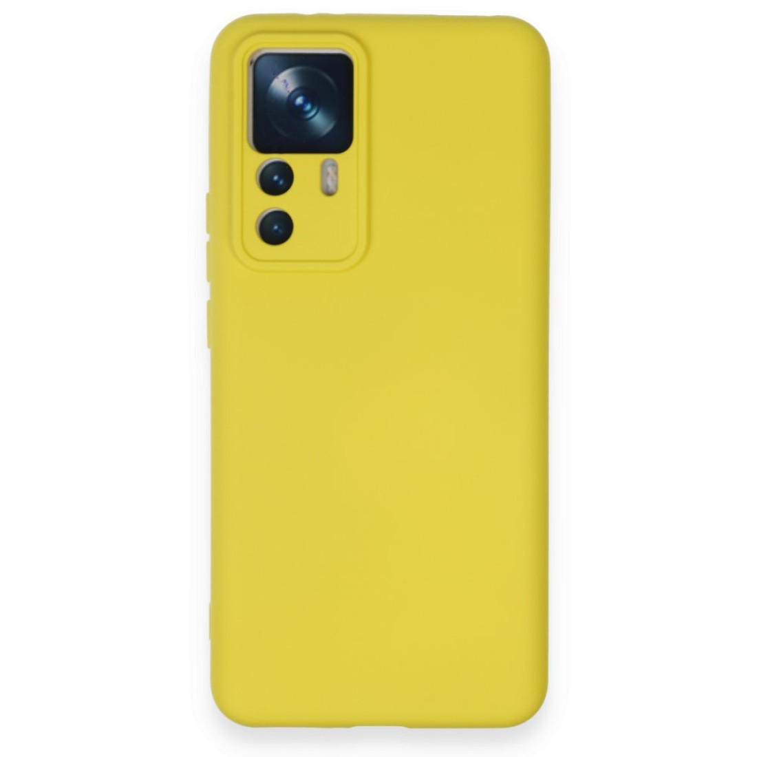  Xiaomi Mi 12T Pro Kılıf Nano içi Kadife Silikon - Sarı