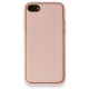  iPhone 7 Kılıf Coco Deri Silikon Kapak - Pembe