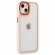 iPhone 14 Plus Kılıf Dora Kapak - Pudra iPhone 14 Plus Kılıf Dora Kapak - Pudra