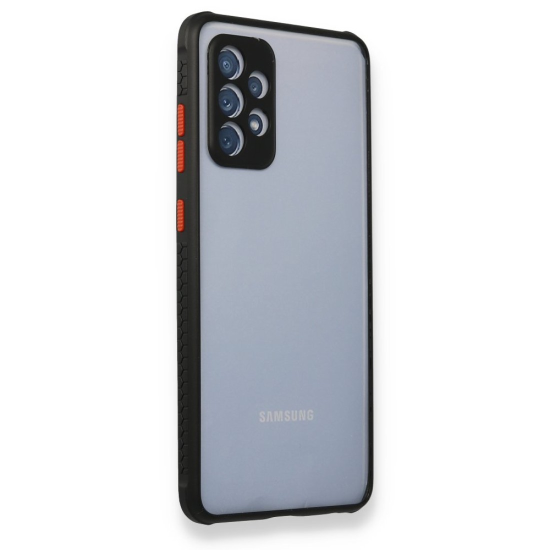 Samsung Galaxy A52S Kılıf Miami Şeffaf Silikon - Siyah