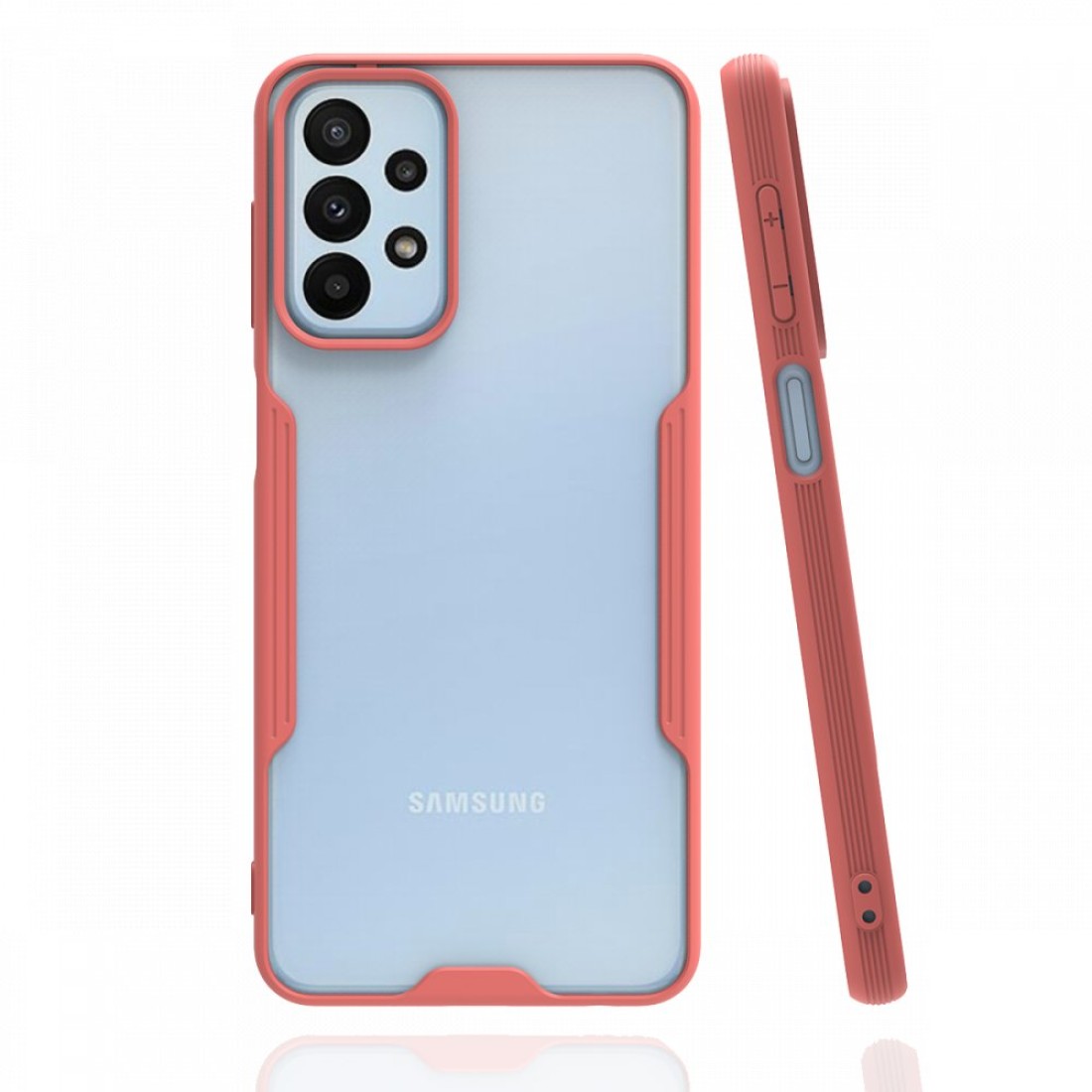  Samsung Galaxy A23 4G Kılıf Platin Silikon - Pembe