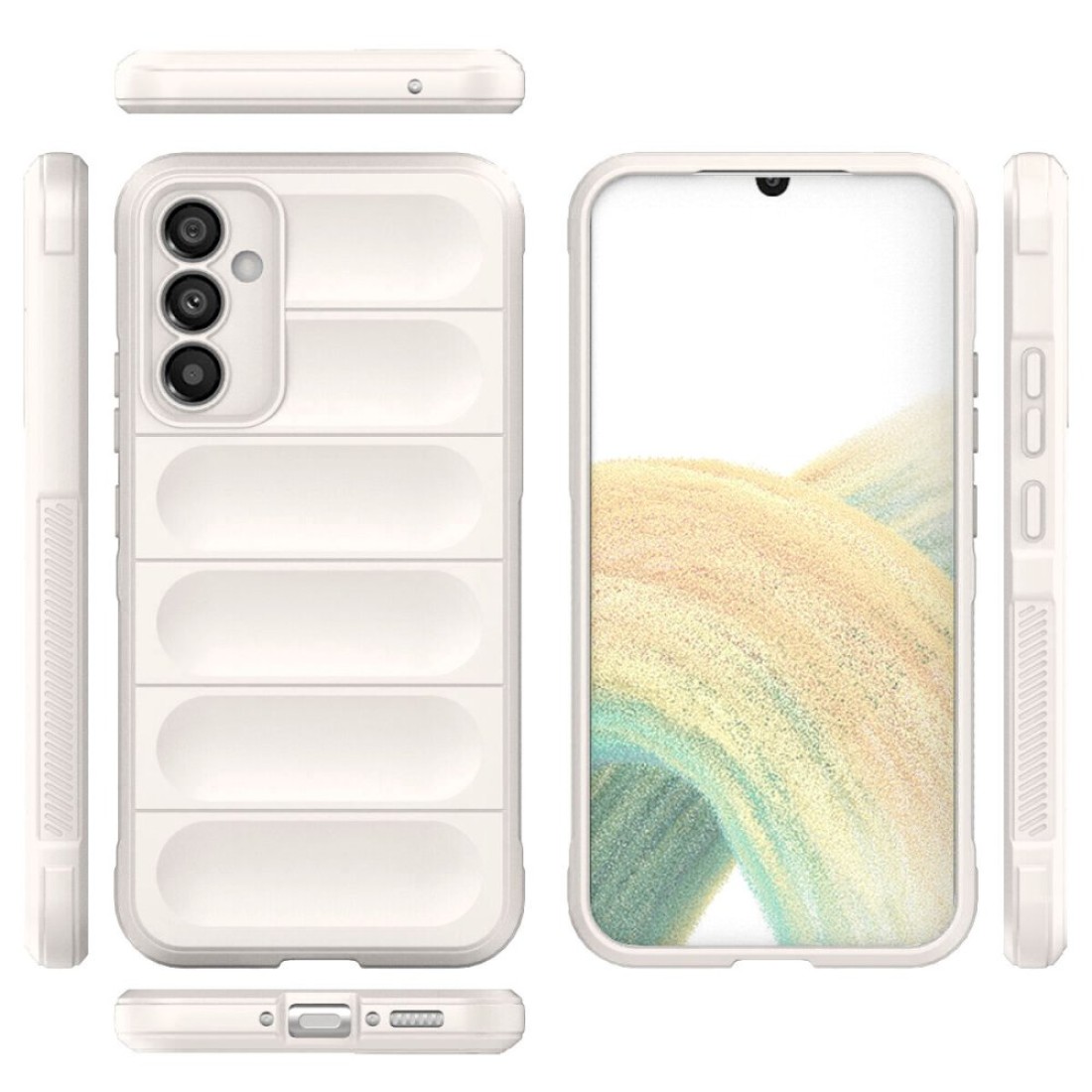  Samsung Galaxy A24 4G Kılıf Optimum Silikon - Krem
