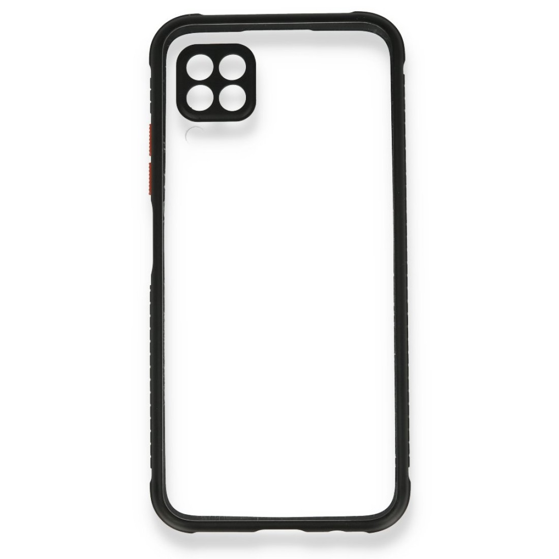  Huawei P40 Lite Kılıf Miami Şeffaf Silikon - Siyah