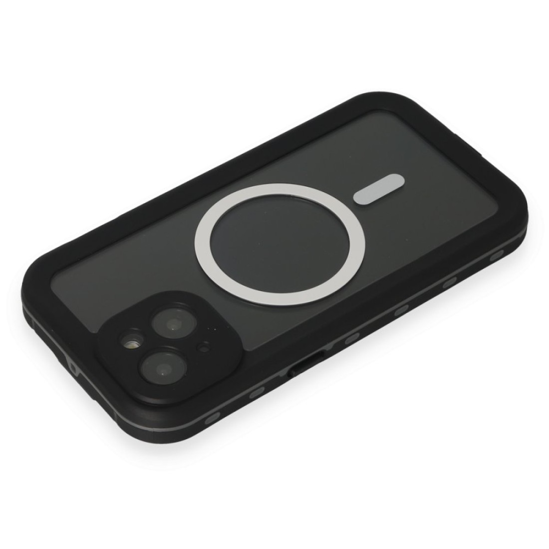 iPhone 15 Kılıf Red Pepper Magneticsafe Su Geçirmez Kılıf - Siyah-Gri iPhone 15 Kılıf Red Pepper Magneticsafe Su Geçirmez Kılıf - Siyah-Gri