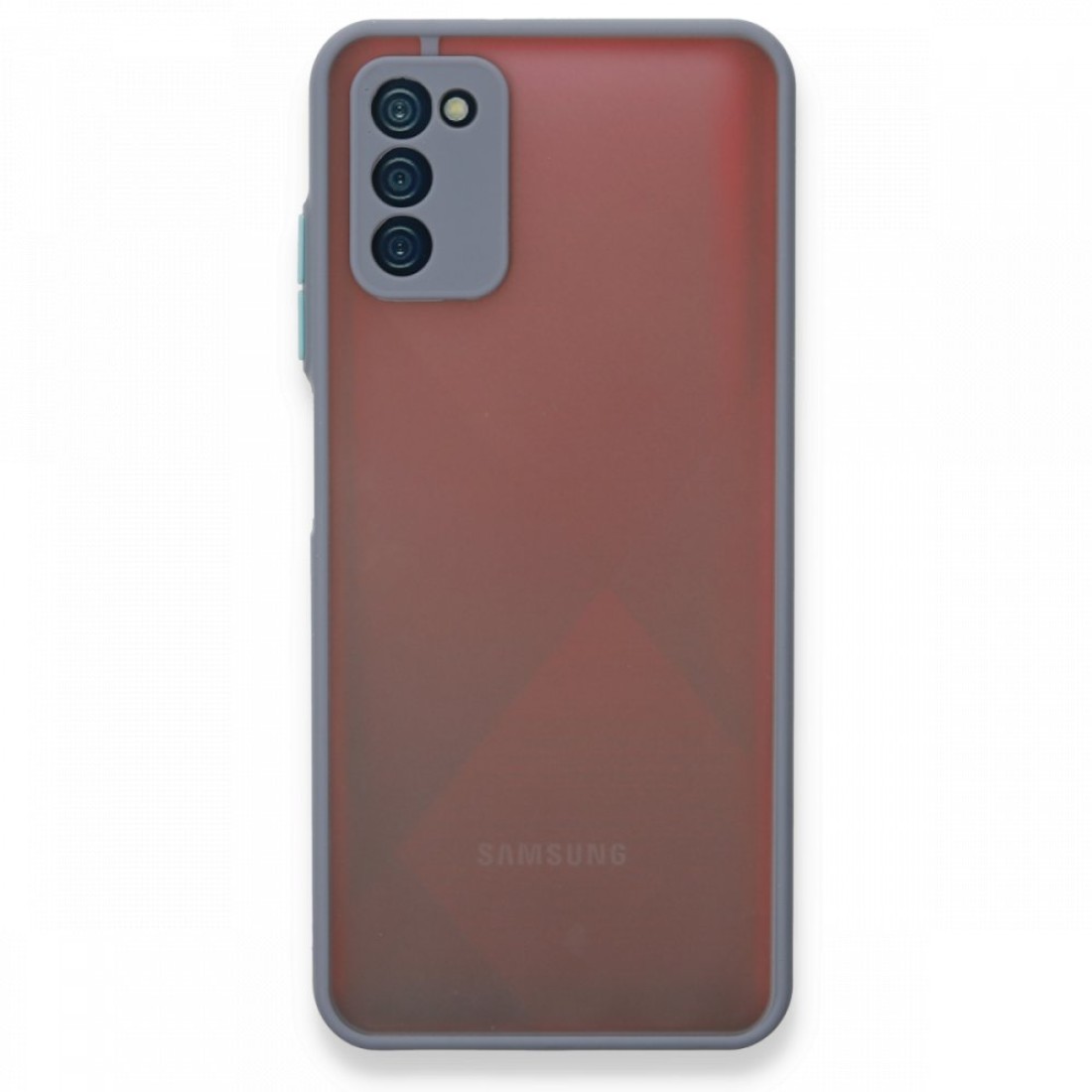  Samsung Galaxy A03S Kılıf Montreal Silikon Kapak - Gri