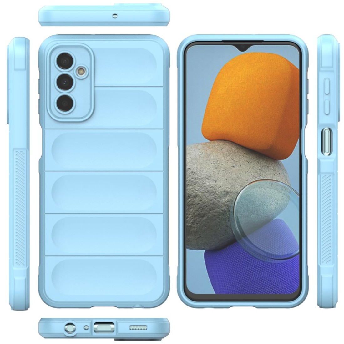  Samsung Galaxy M23 Kılıf Optimum Silikon - Sky Blue