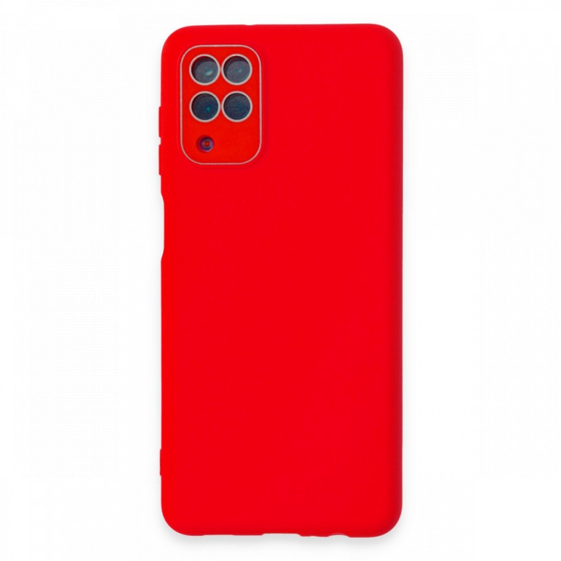  Samsung Galaxy M32 Kılıf Lansman Glass Kapak - Kırmızı