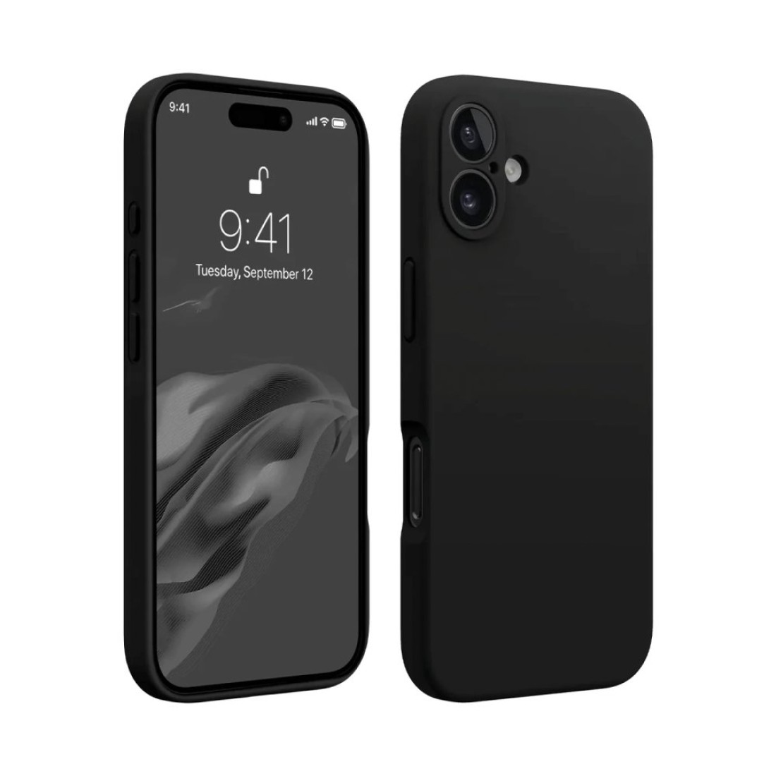  iPhone 16 Kılıf First Silikon - Siyah