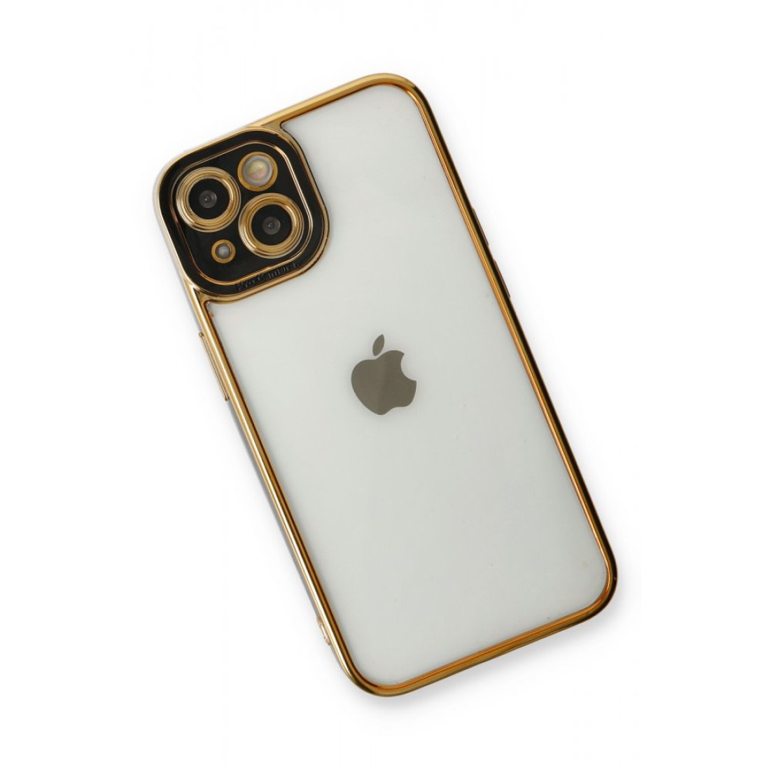  iPhone 13 Kılıf Liva Lens Silikon - Siyah