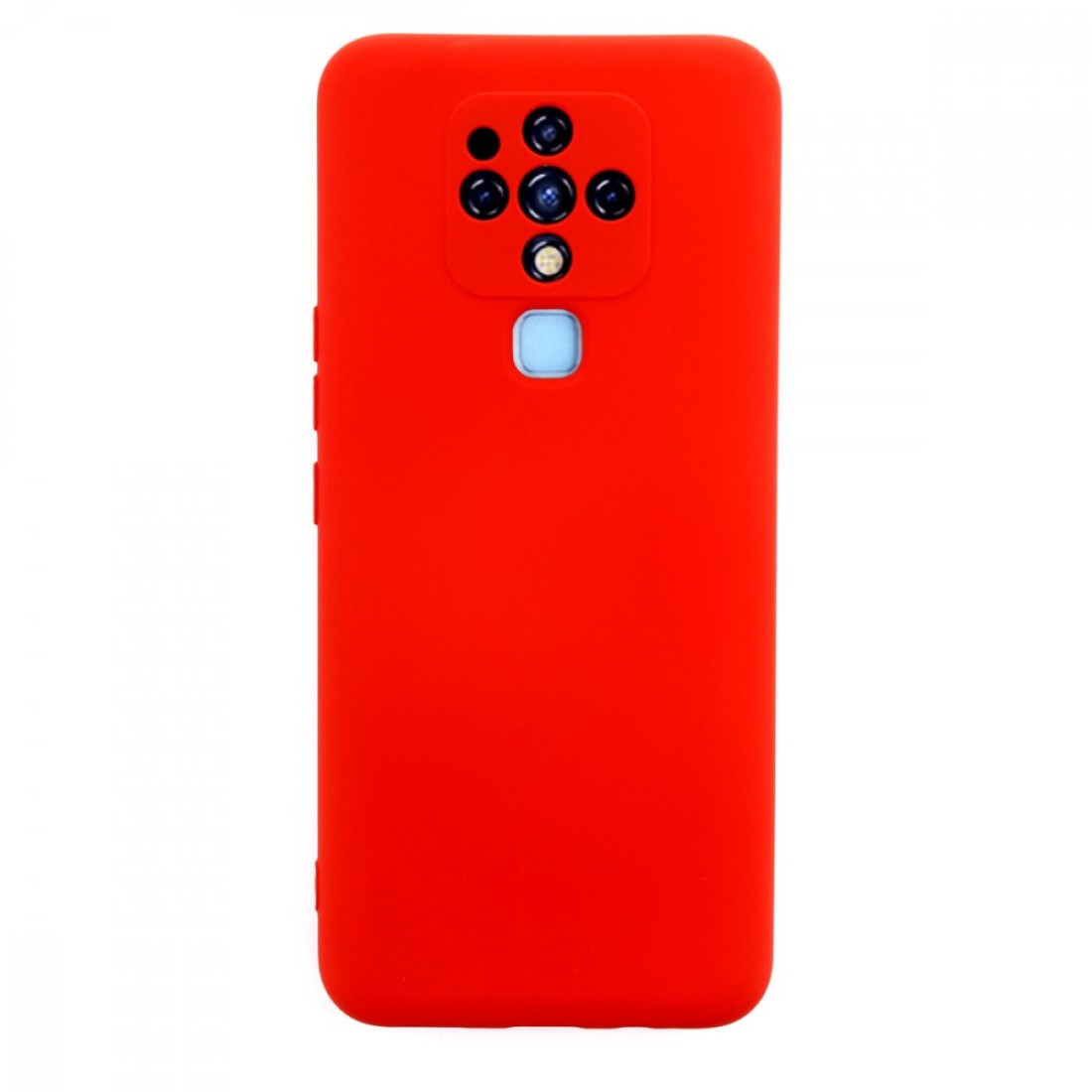  Tecno Camon 16 Kılıf Nano içi Kadife Silikon - Kırmızı