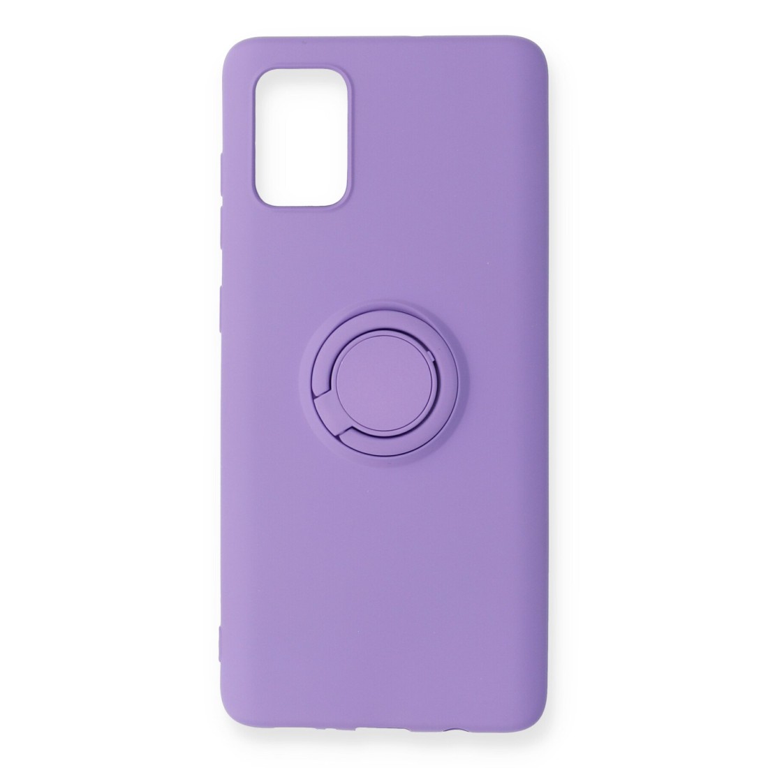  Samsung Galaxy A91 / S10 Lite Kılıf Viktor Yüzüklü Silikon - Mor