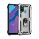  Huawei Y6P Kılıf Sofya Yüzüklü Silikon Kapak - Gümüş