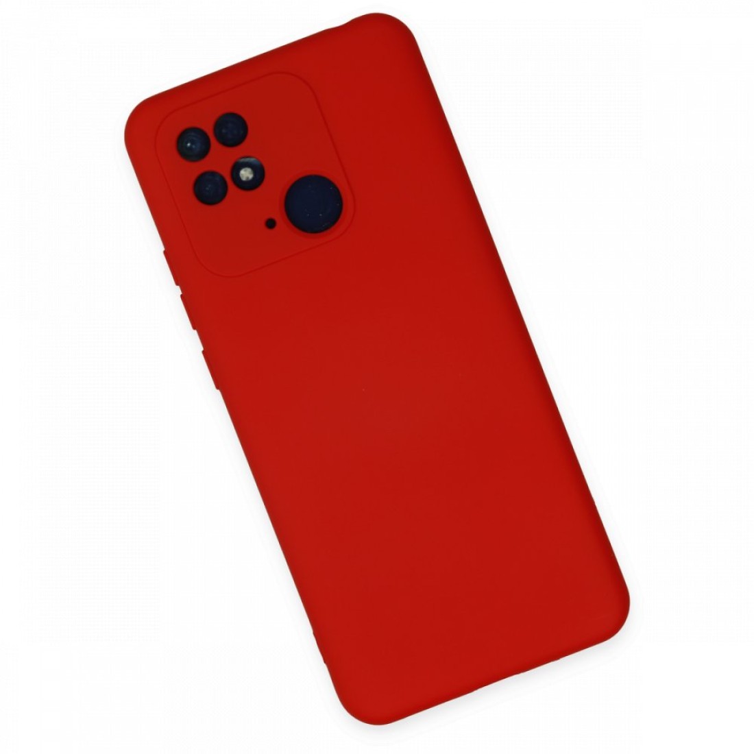  Xiaomi Redmi 10C Kılıf Nano içi Kadife Silikon - Kırmızı