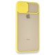 iPhone 7 Plus Kılıf Palm Buzlu Kamera Sürgülü Silikon - Sarı iPhone 7 Plus Kılıf Palm Buzlu Kamera Sürgülü Silikon - Sarı