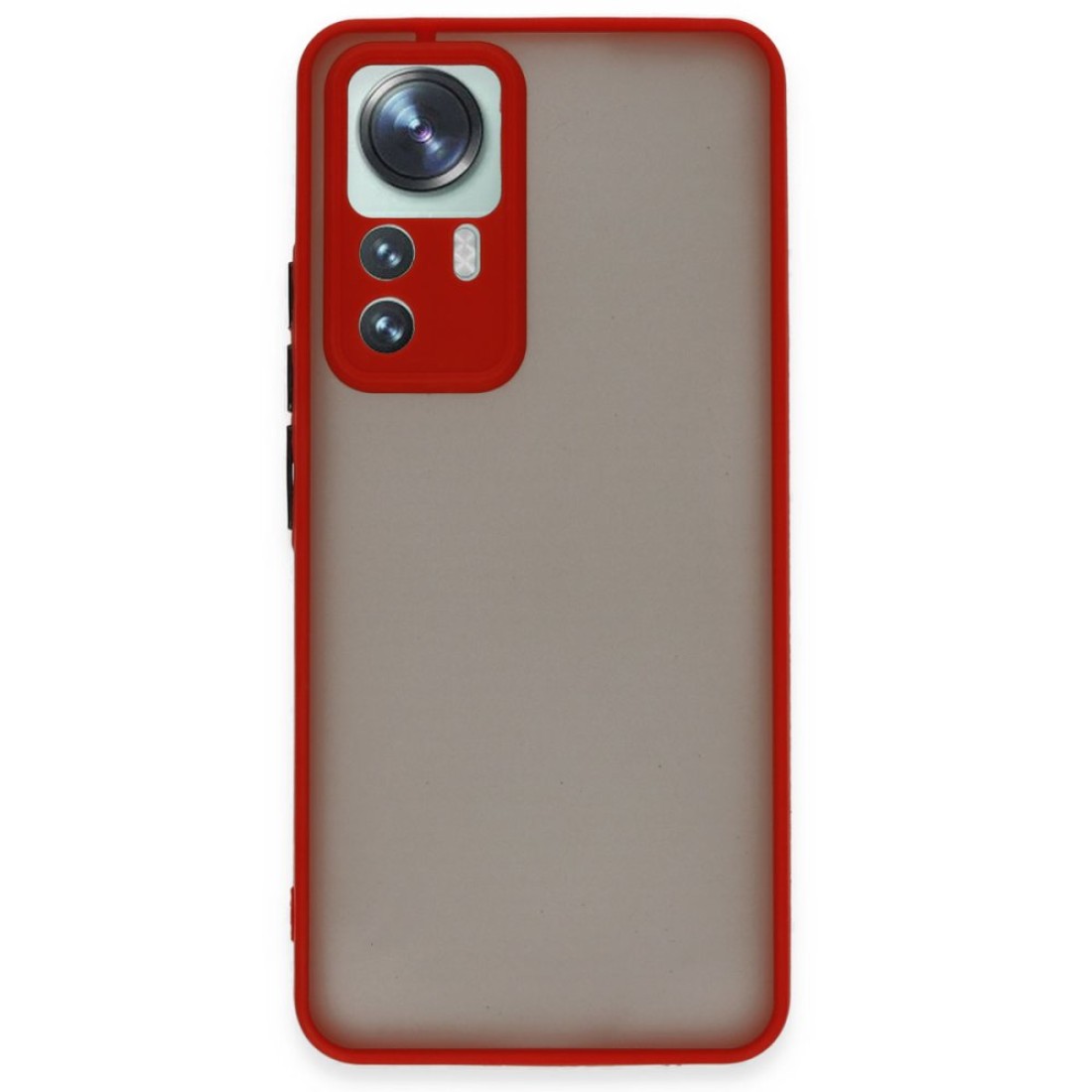  Xiaomi Mi 12T Pro Kılıf Montreal Silikon Kapak - Kırmızı