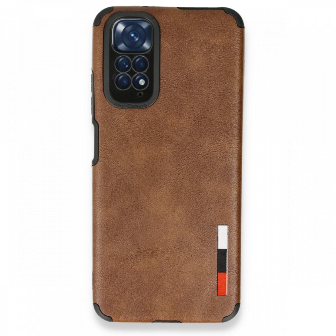  Xiaomi Redmi Note 11 Kılıf Loop Deri Silikon - Kahverengi